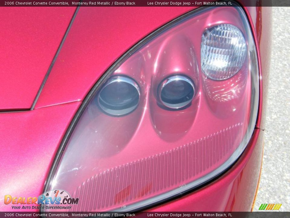 2006 Chevrolet Corvette Convertible Monterey Red Metallic / Ebony Black Photo #9