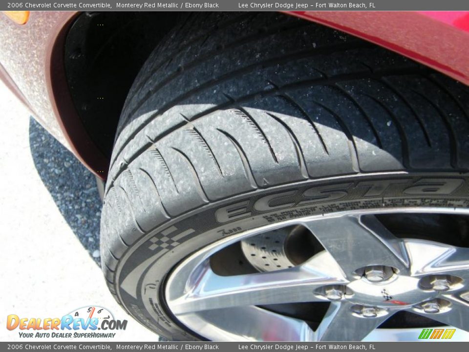 2006 Chevrolet Corvette Convertible Monterey Red Metallic / Ebony Black Photo #12