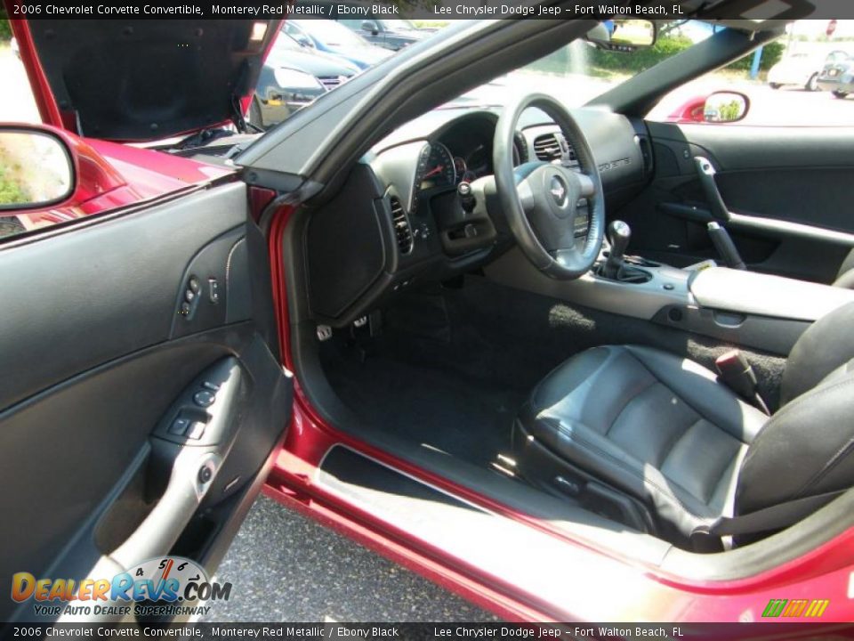 2006 Chevrolet Corvette Convertible Monterey Red Metallic / Ebony Black Photo #13