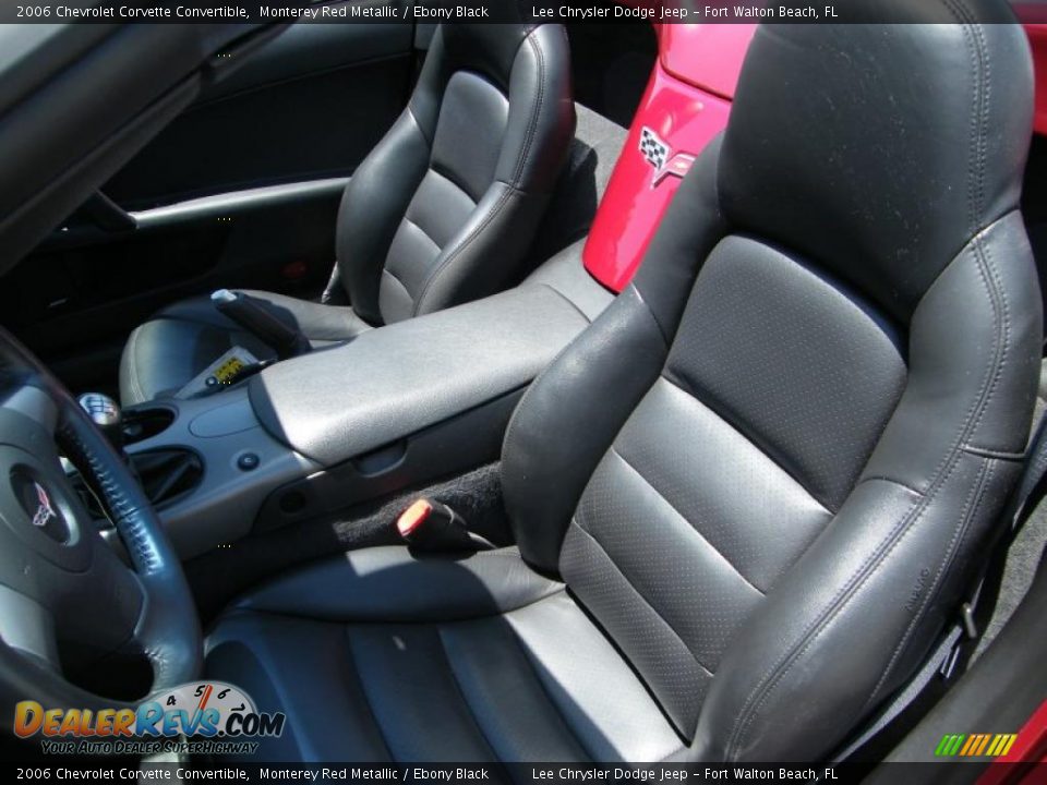 2006 Chevrolet Corvette Convertible Monterey Red Metallic / Ebony Black Photo #14