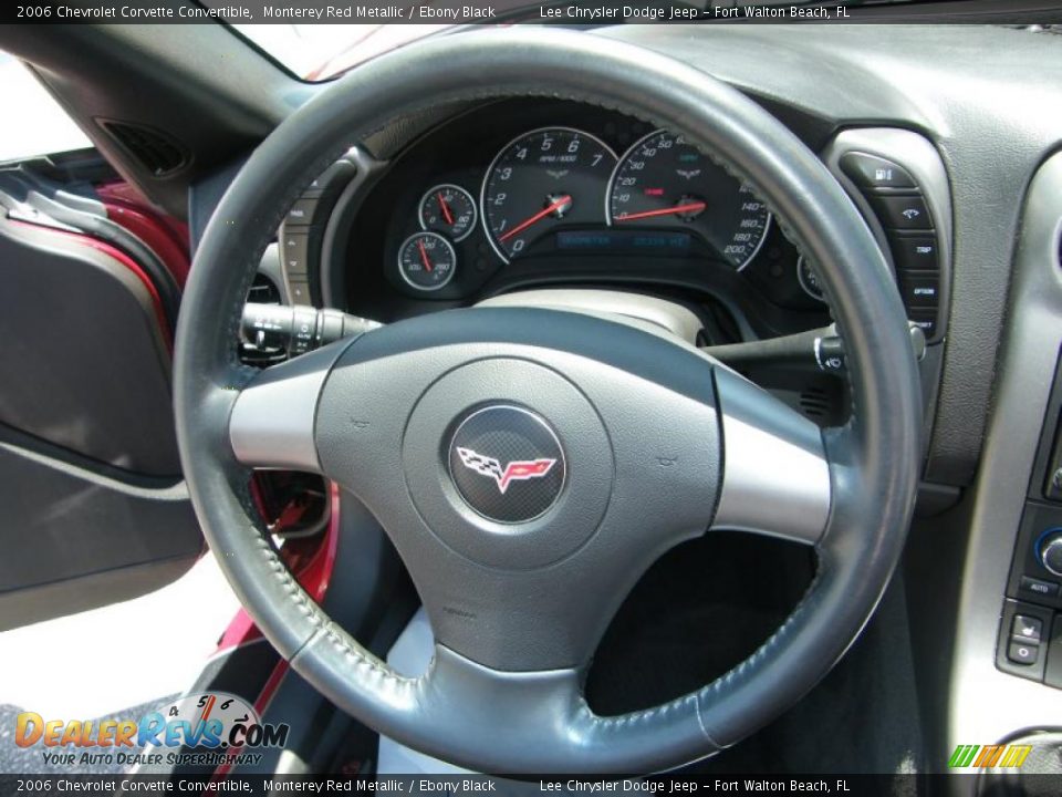 2006 Chevrolet Corvette Convertible Monterey Red Metallic / Ebony Black Photo #19