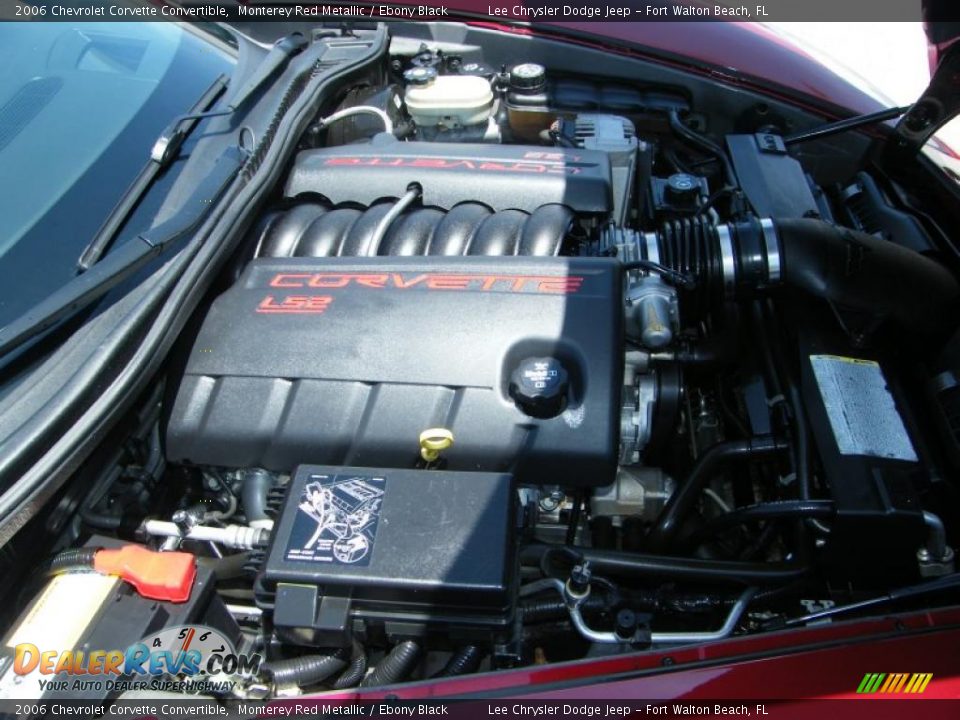 2006 Chevrolet Corvette Convertible Monterey Red Metallic / Ebony Black Photo #24