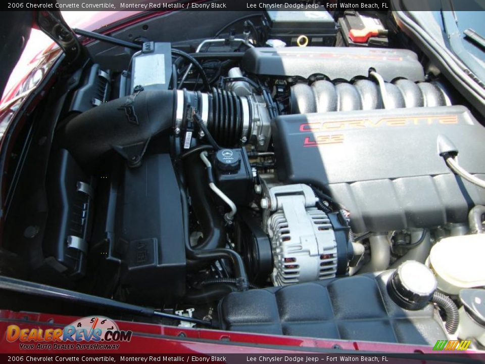 2006 Chevrolet Corvette Convertible Monterey Red Metallic / Ebony Black Photo #25