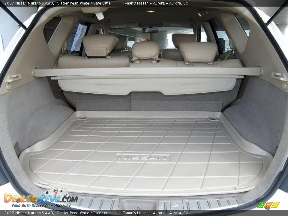 2007 Nissan Murano S AWD Glacier Pearl White / Cafe Latte Photo #15