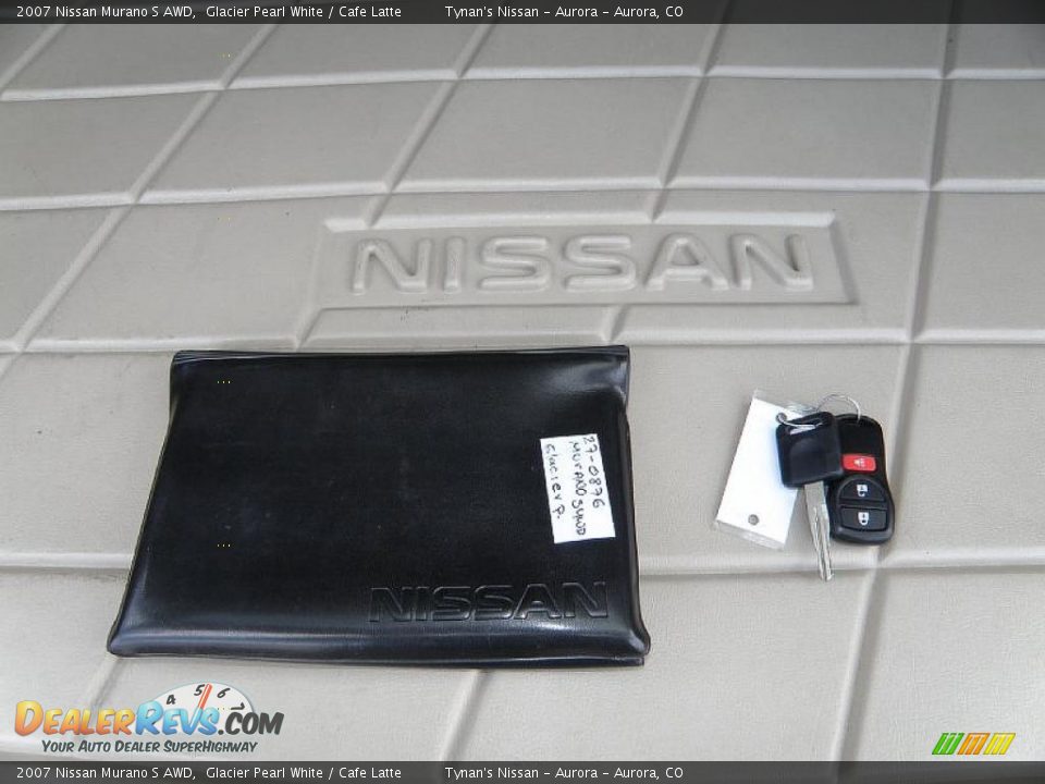 2007 Nissan Murano S AWD Glacier Pearl White / Cafe Latte Photo #17