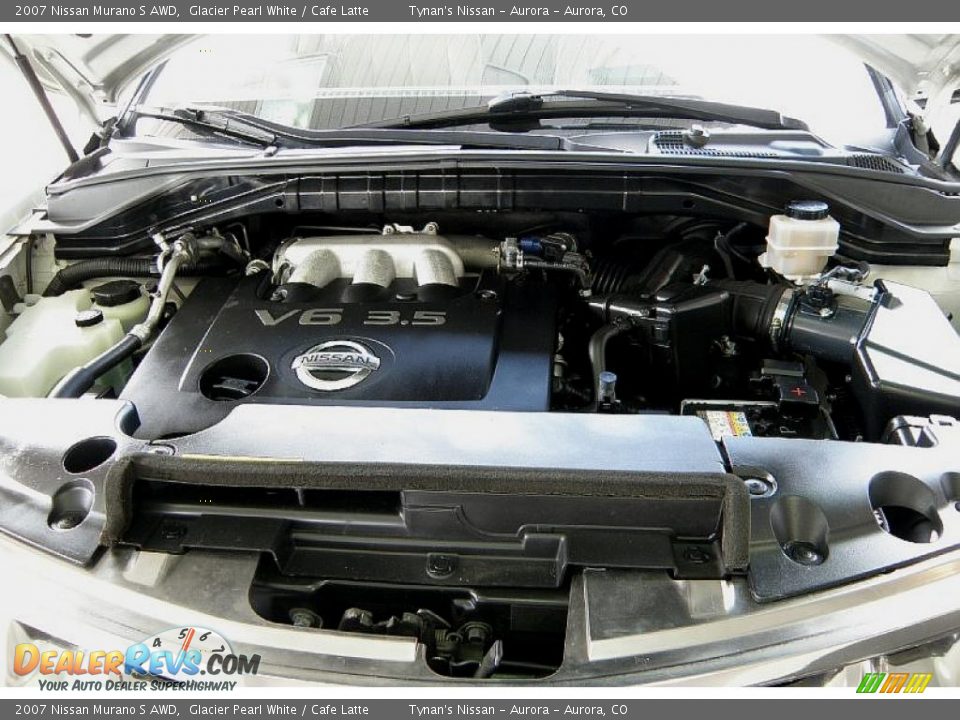 2007 Nissan Murano S AWD Glacier Pearl White / Cafe Latte Photo #18