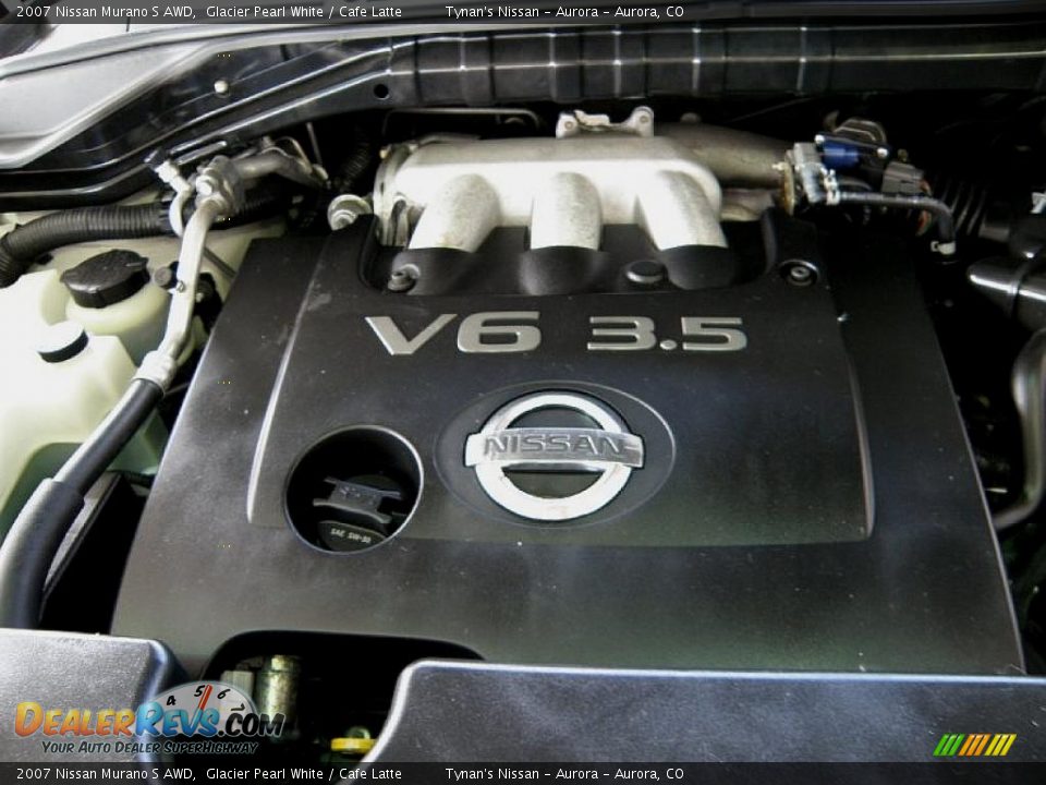 2007 Nissan Murano S AWD Glacier Pearl White / Cafe Latte Photo #19