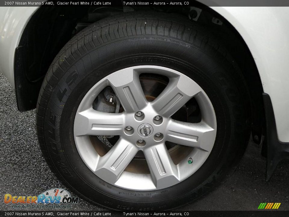2007 Nissan Murano S AWD Glacier Pearl White / Cafe Latte Photo #21