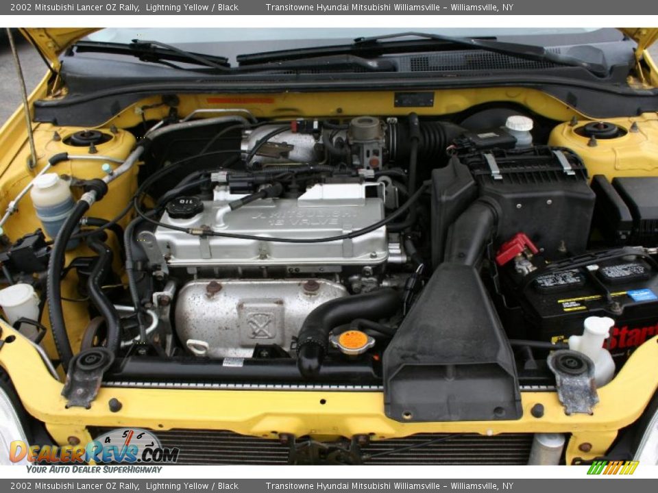 2002 Mitsubishi Lancer OZ Rally Lightning Yellow / Black Photo #6