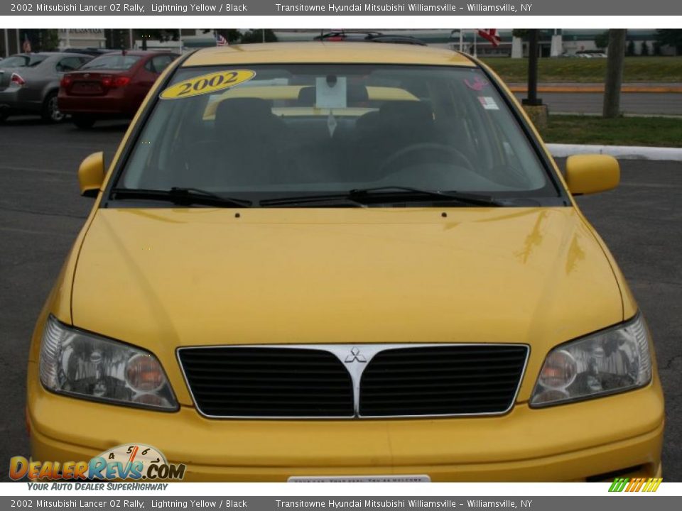 2002 Mitsubishi Lancer OZ Rally Lightning Yellow / Black Photo #7