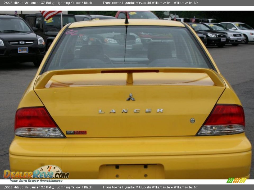 2002 Mitsubishi Lancer OZ Rally Lightning Yellow / Black Photo #10