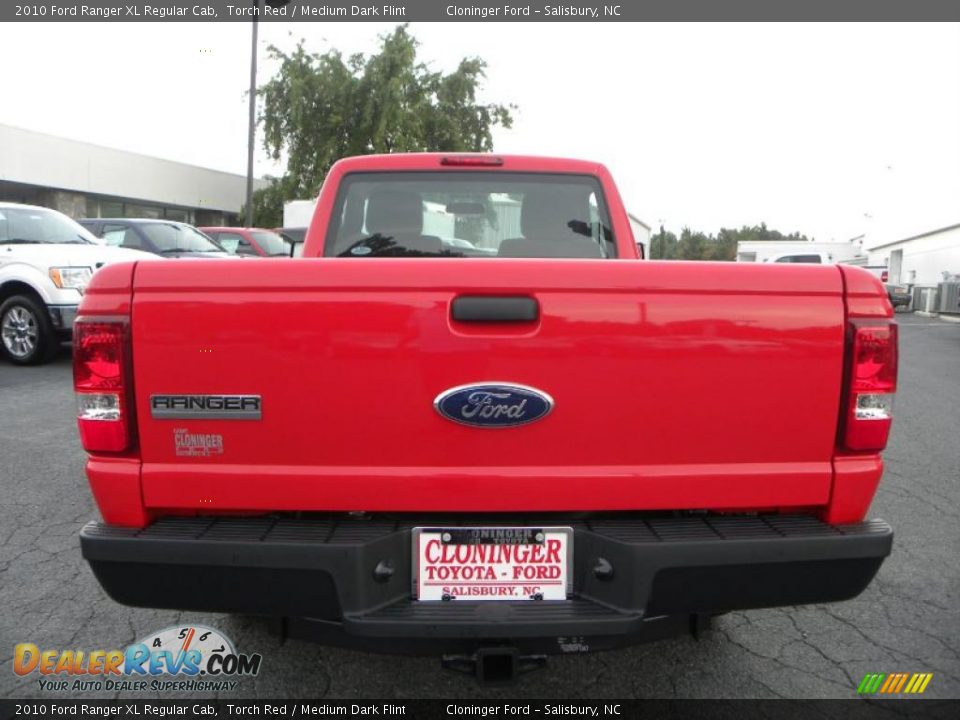 2010 Ford Ranger XL Regular Cab Torch Red / Medium Dark Flint Photo #4
