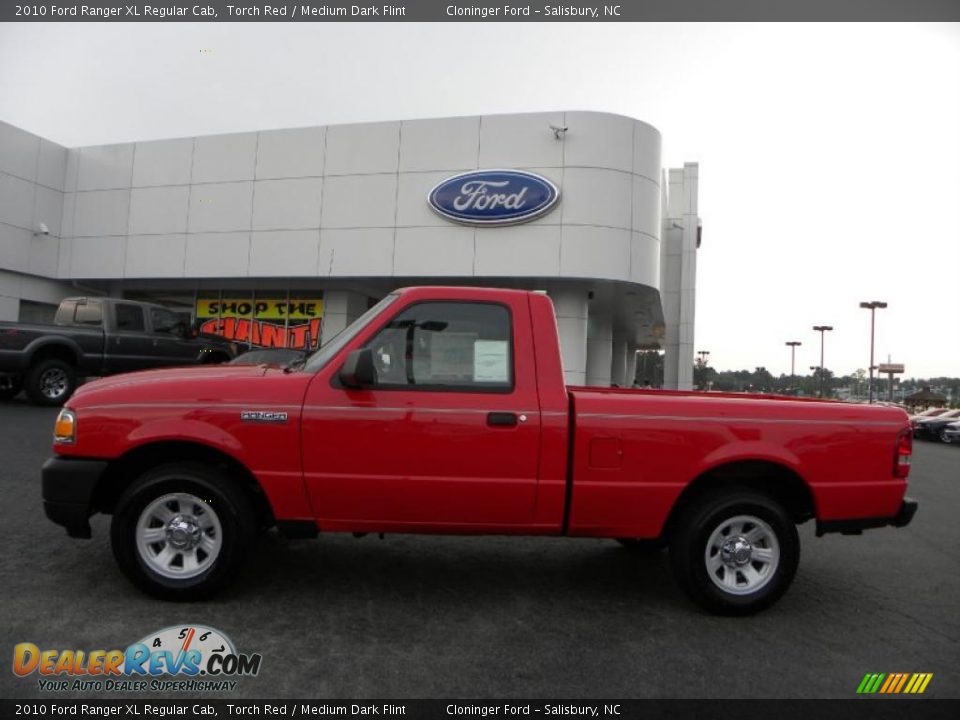 2010 Ford Ranger XL Regular Cab Torch Red / Medium Dark Flint Photo #5
