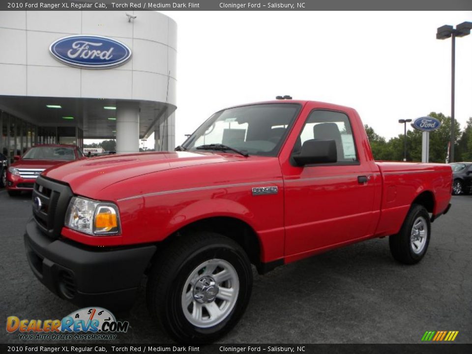 2010 Ford Ranger XL Regular Cab Torch Red / Medium Dark Flint Photo #6
