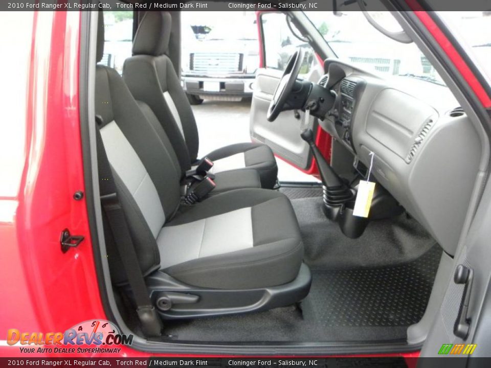 2010 Ford Ranger XL Regular Cab Torch Red / Medium Dark Flint Photo #9