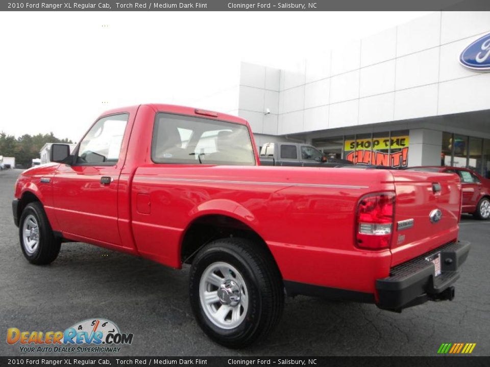 2010 Ford Ranger XL Regular Cab Torch Red / Medium Dark Flint Photo #19