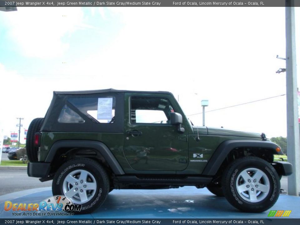 2007 Jeep Wrangler X 4x4 Jeep Green Metallic / Dark Slate Gray/Medium Slate Gray Photo #6