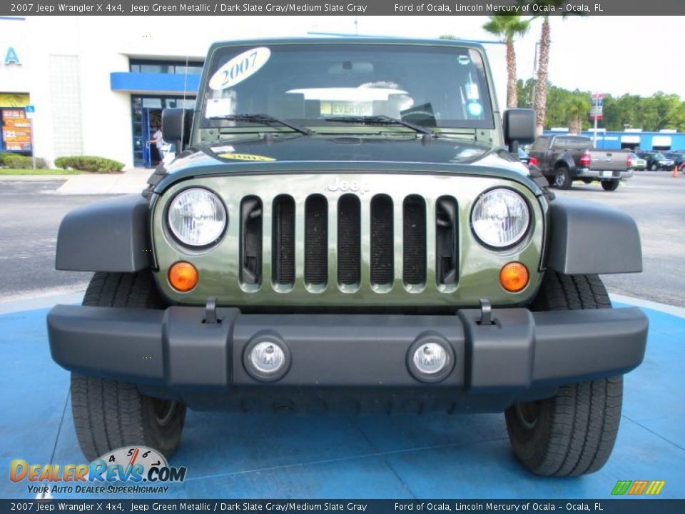 2007 Jeep Wrangler X 4x4 Jeep Green Metallic / Dark Slate Gray/Medium Slate Gray Photo #8