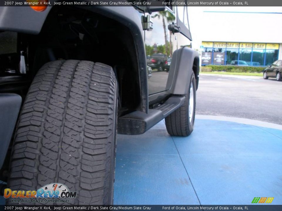 2007 Jeep Wrangler X 4x4 Jeep Green Metallic / Dark Slate Gray/Medium Slate Gray Photo #11
