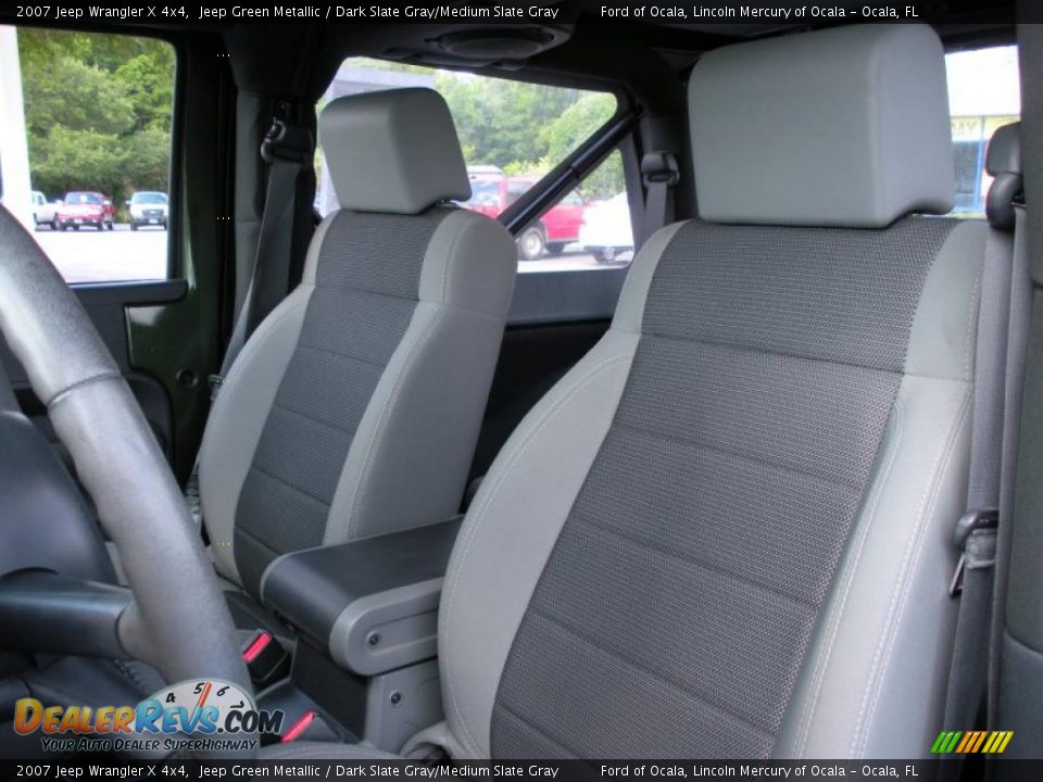 2007 Jeep Wrangler X 4x4 Jeep Green Metallic / Dark Slate Gray/Medium Slate Gray Photo #13