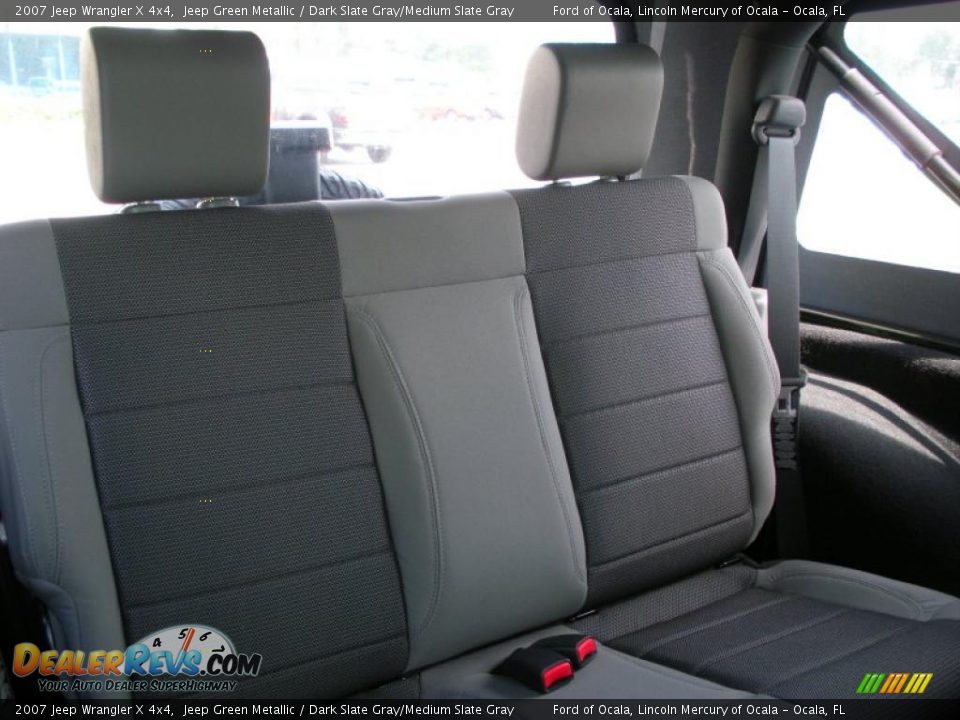 2007 Jeep Wrangler X 4x4 Jeep Green Metallic / Dark Slate Gray/Medium Slate Gray Photo #17