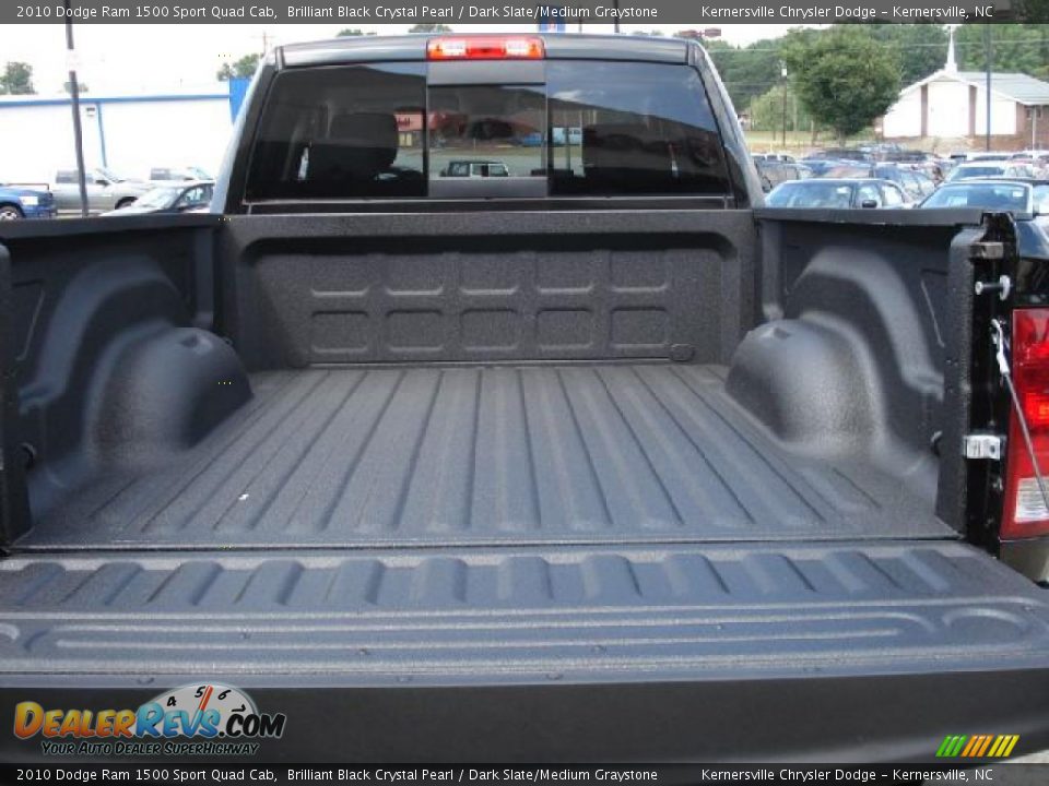 2010 Dodge Ram 1500 Sport Quad Cab Brilliant Black Crystal Pearl / Dark Slate/Medium Graystone Photo #8