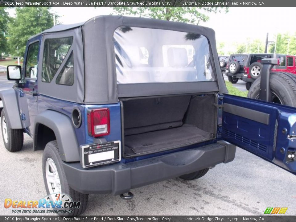 2010 Jeep Wrangler Sport 4x4 Deep Water Blue Pearl / Dark Slate Gray/Medium Slate Gray Photo #8