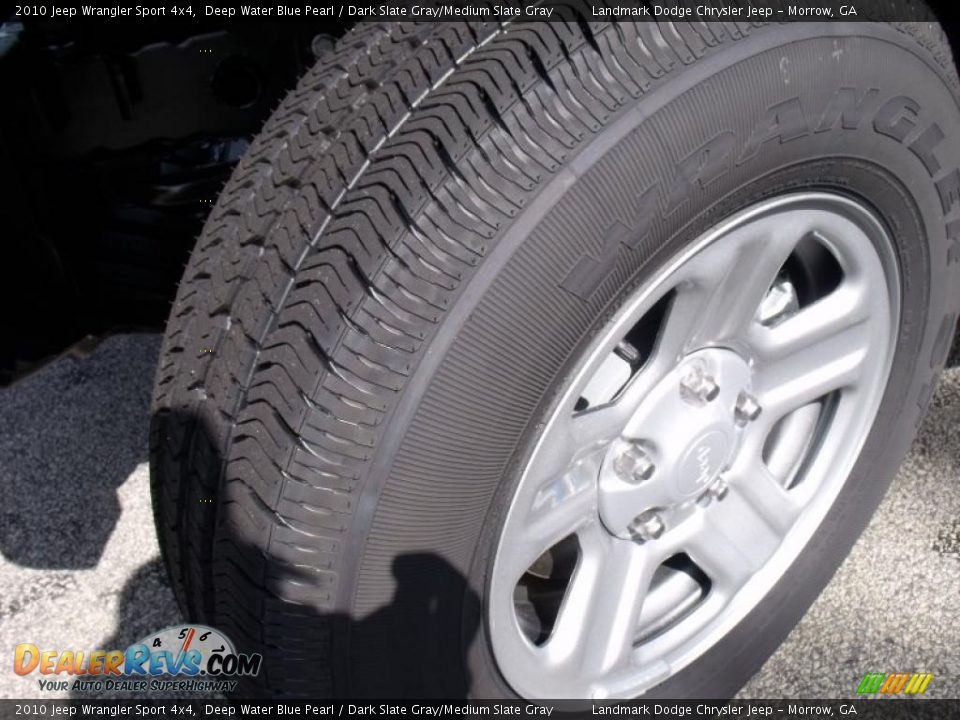 2010 Jeep Wrangler Sport 4x4 Deep Water Blue Pearl / Dark Slate Gray/Medium Slate Gray Photo #14