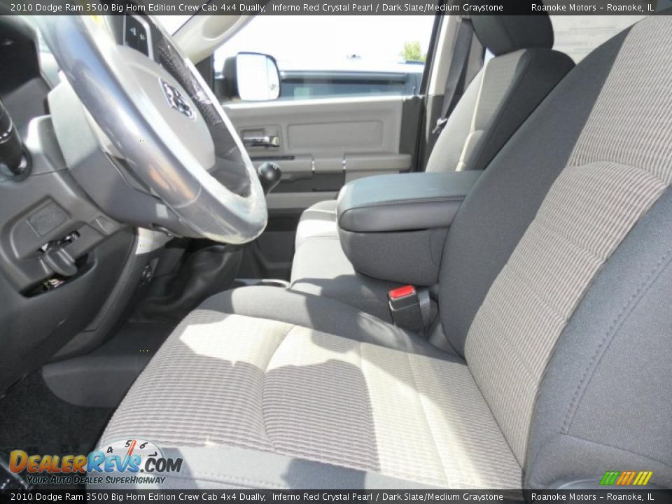 2010 Dodge Ram 3500 Big Horn Edition Crew Cab 4x4 Dually Inferno Red Crystal Pearl / Dark Slate/Medium Graystone Photo #5