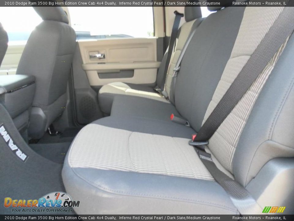 2010 Dodge Ram 3500 Big Horn Edition Crew Cab 4x4 Dually Inferno Red Crystal Pearl / Dark Slate/Medium Graystone Photo #6