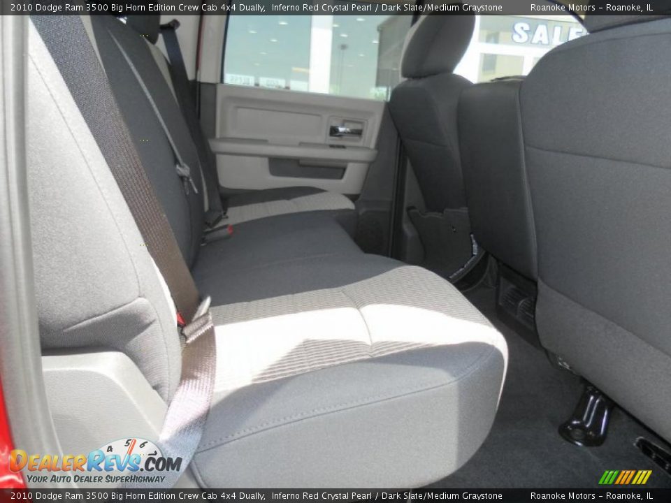 2010 Dodge Ram 3500 Big Horn Edition Crew Cab 4x4 Dually Inferno Red Crystal Pearl / Dark Slate/Medium Graystone Photo #8