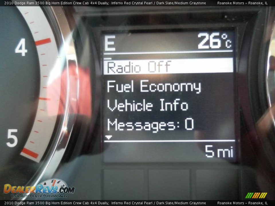 2010 Dodge Ram 3500 Big Horn Edition Crew Cab 4x4 Dually Inferno Red Crystal Pearl / Dark Slate/Medium Graystone Photo #10