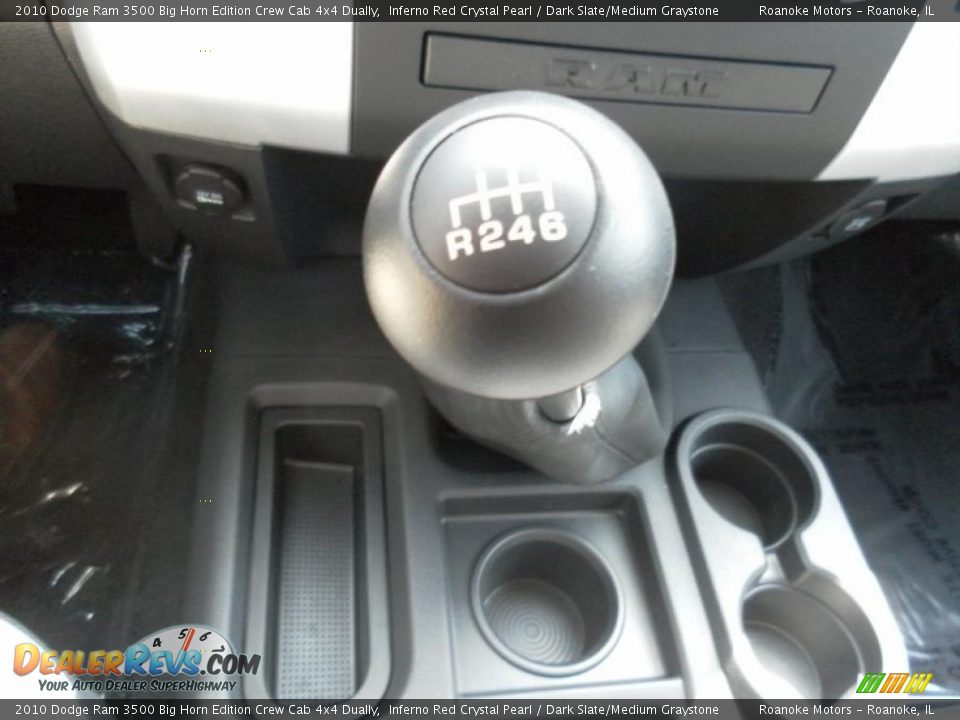 2010 Dodge Ram 3500 Big Horn Edition Crew Cab 4x4 Dually Inferno Red Crystal Pearl / Dark Slate/Medium Graystone Photo #14