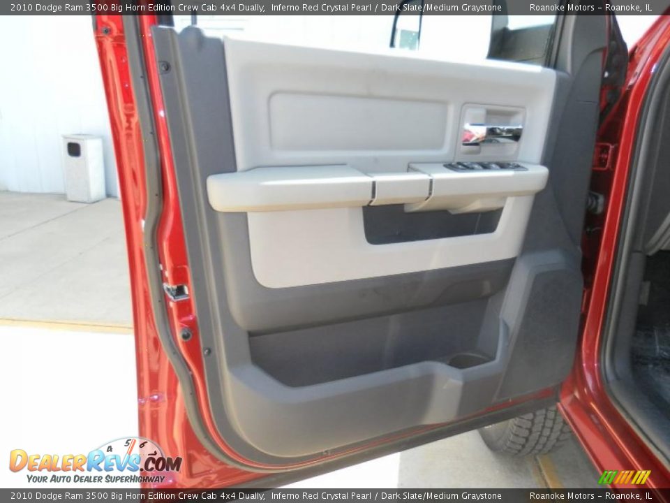 2010 Dodge Ram 3500 Big Horn Edition Crew Cab 4x4 Dually Inferno Red Crystal Pearl / Dark Slate/Medium Graystone Photo #15