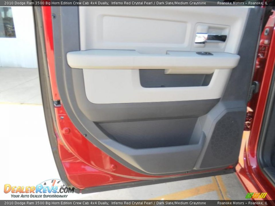 2010 Dodge Ram 3500 Big Horn Edition Crew Cab 4x4 Dually Inferno Red Crystal Pearl / Dark Slate/Medium Graystone Photo #16