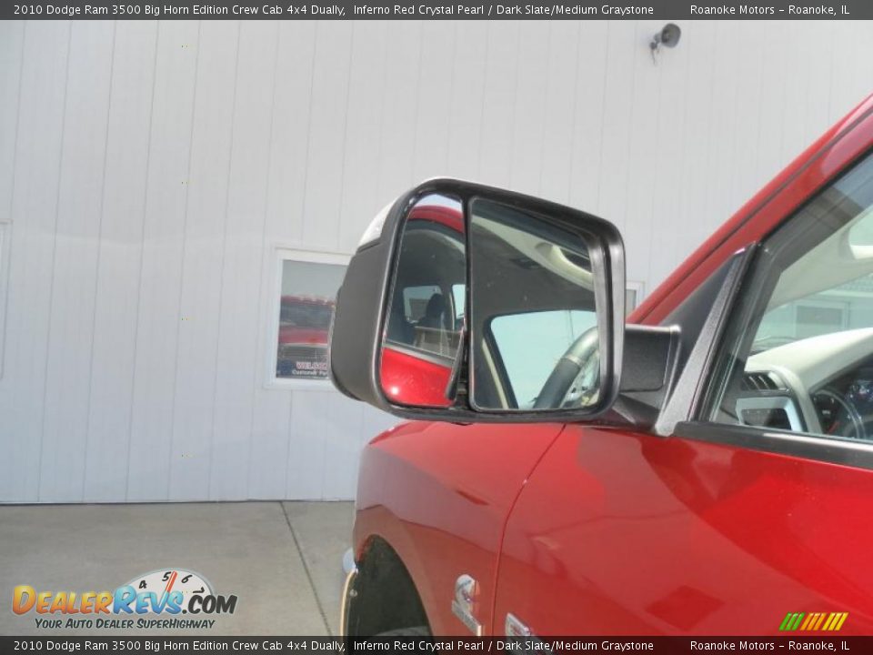 2010 Dodge Ram 3500 Big Horn Edition Crew Cab 4x4 Dually Inferno Red Crystal Pearl / Dark Slate/Medium Graystone Photo #17
