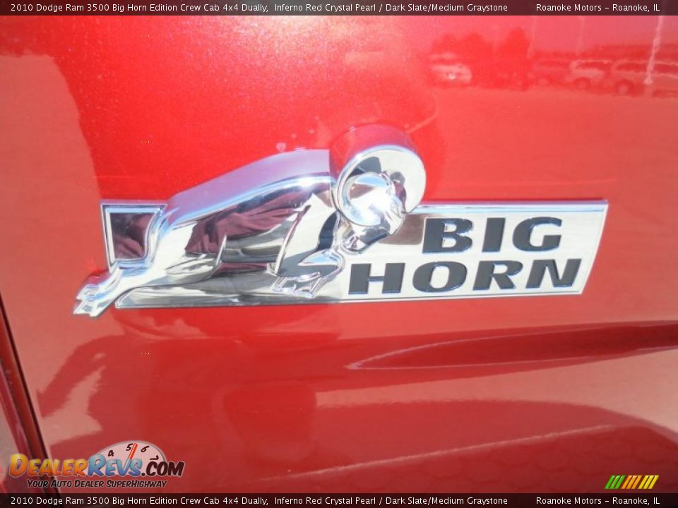 2010 Dodge Ram 3500 Big Horn Edition Crew Cab 4x4 Dually Inferno Red Crystal Pearl / Dark Slate/Medium Graystone Photo #20
