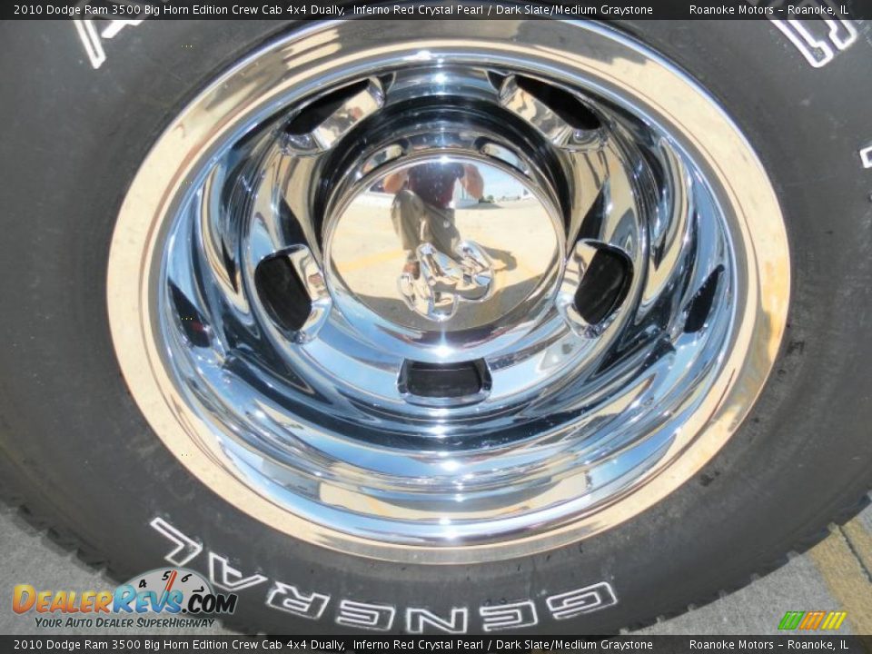 2010 Dodge Ram 3500 Big Horn Edition Crew Cab 4x4 Dually Inferno Red Crystal Pearl / Dark Slate/Medium Graystone Photo #22