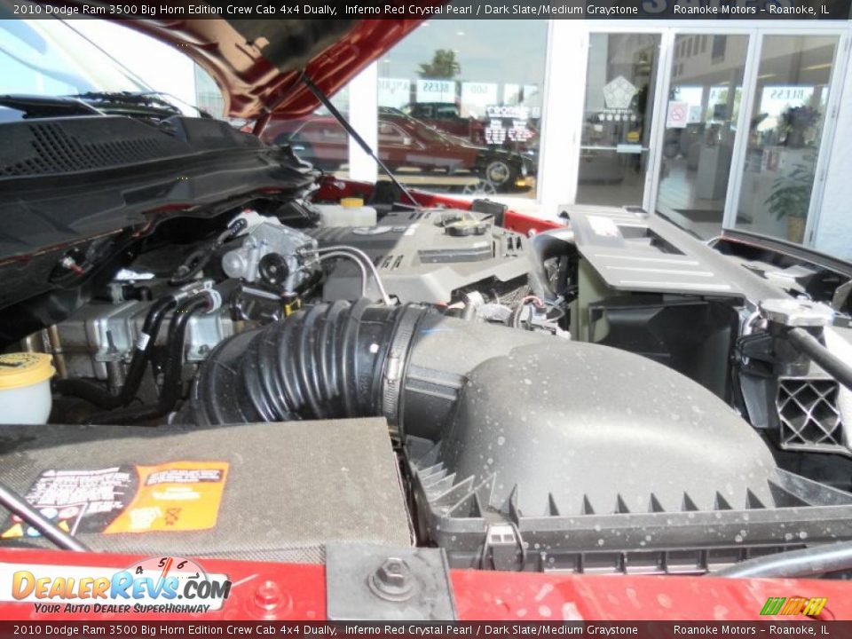 2010 Dodge Ram 3500 Big Horn Edition Crew Cab 4x4 Dually Inferno Red Crystal Pearl / Dark Slate/Medium Graystone Photo #25