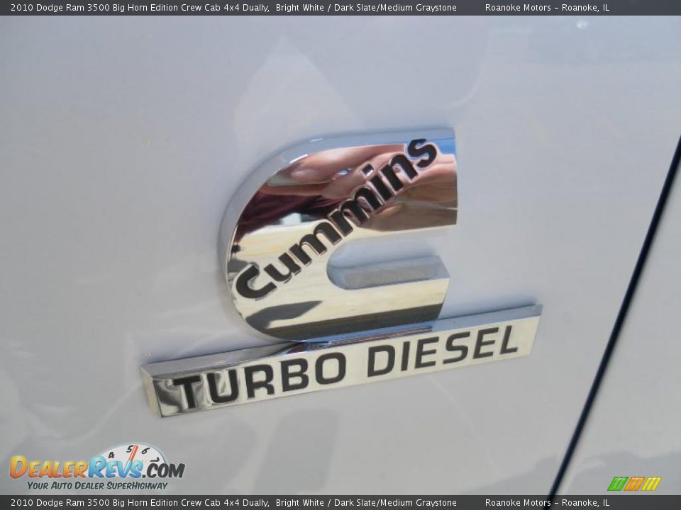 2010 Dodge Ram 3500 Big Horn Edition Crew Cab 4x4 Dually Bright White / Dark Slate/Medium Graystone Photo #5