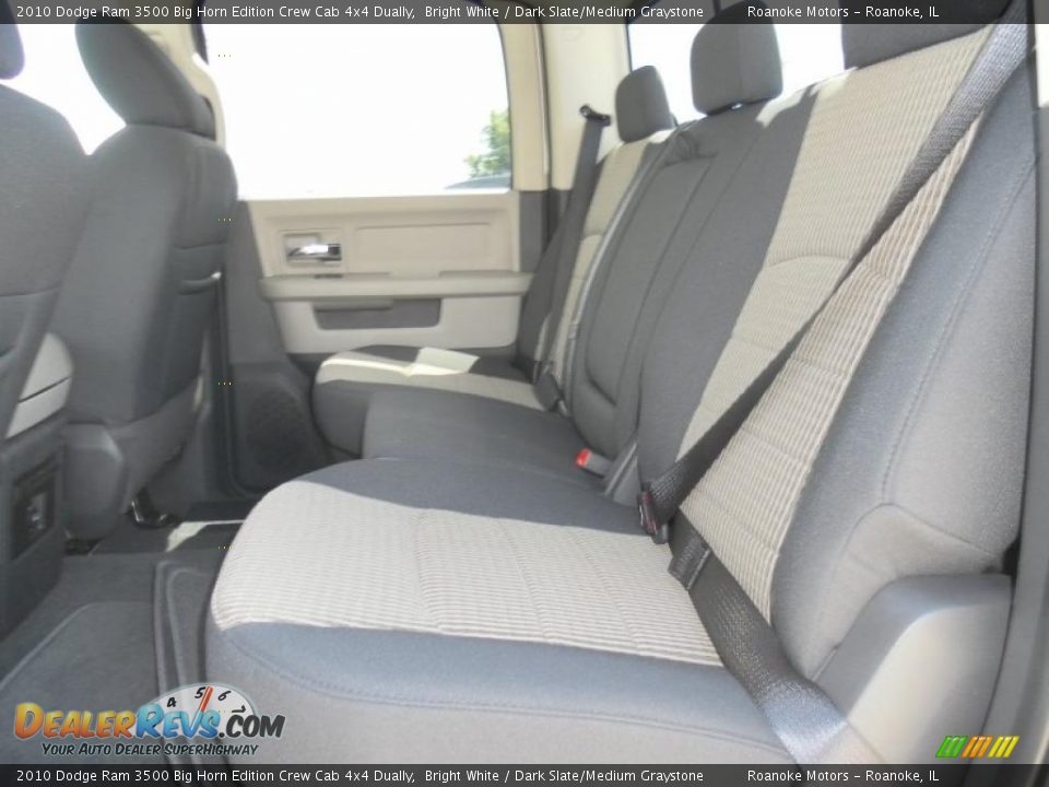 2010 Dodge Ram 3500 Big Horn Edition Crew Cab 4x4 Dually Bright White / Dark Slate/Medium Graystone Photo #7