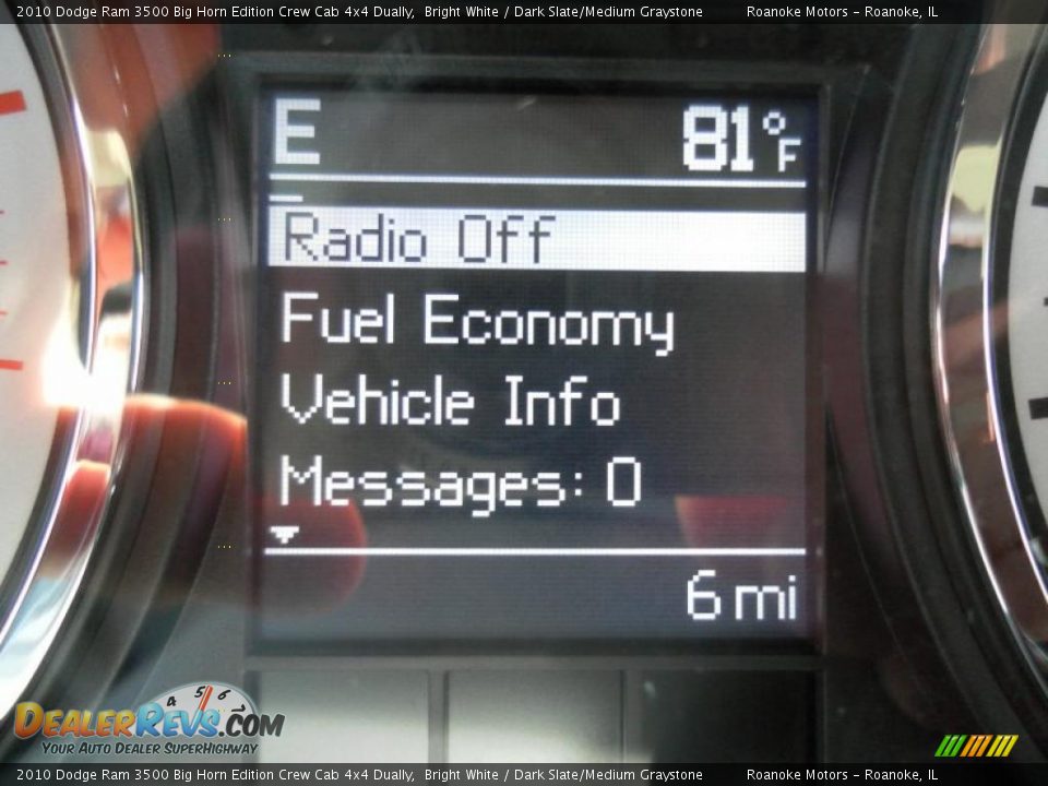 2010 Dodge Ram 3500 Big Horn Edition Crew Cab 4x4 Dually Bright White / Dark Slate/Medium Graystone Photo #11
