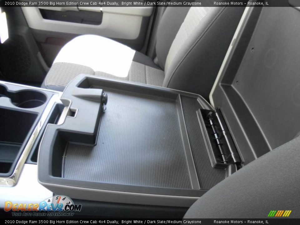 2010 Dodge Ram 3500 Big Horn Edition Crew Cab 4x4 Dually Bright White / Dark Slate/Medium Graystone Photo #14