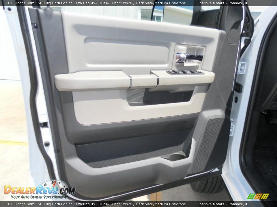 2010 Dodge Ram 3500 Big Horn Edition Crew Cab 4x4 Dually Bright White / Dark Slate/Medium Graystone Photo #16