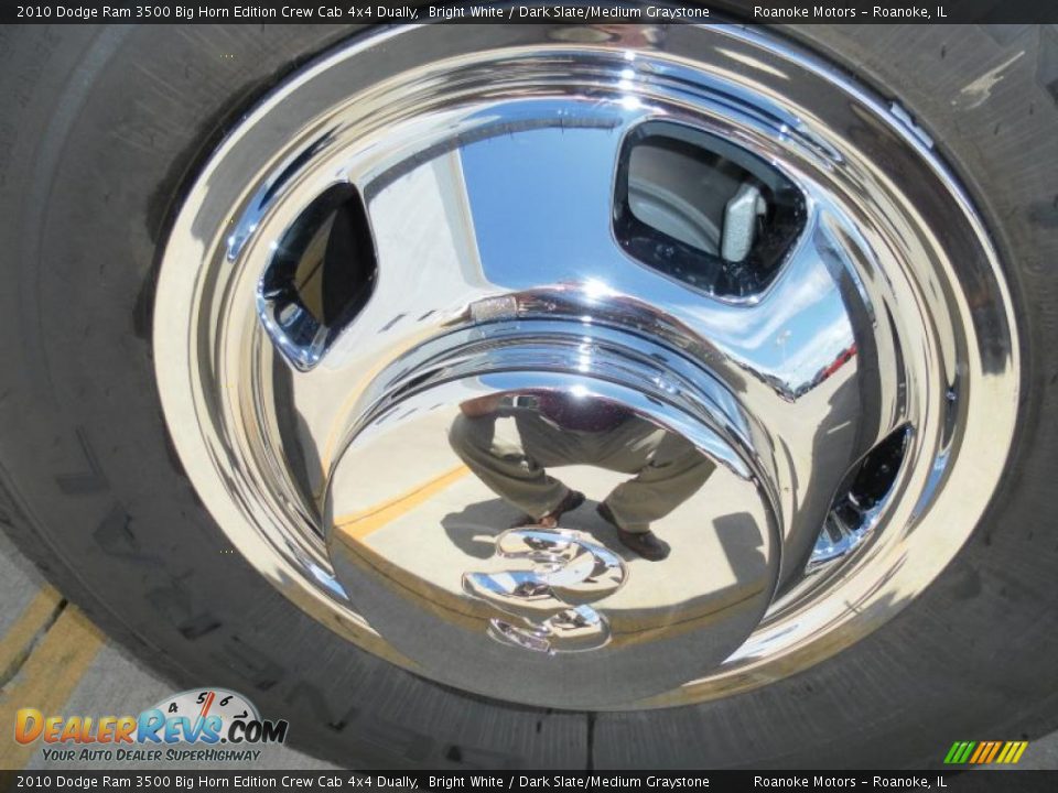 2010 Dodge Ram 3500 Big Horn Edition Crew Cab 4x4 Dually Bright White / Dark Slate/Medium Graystone Photo #18