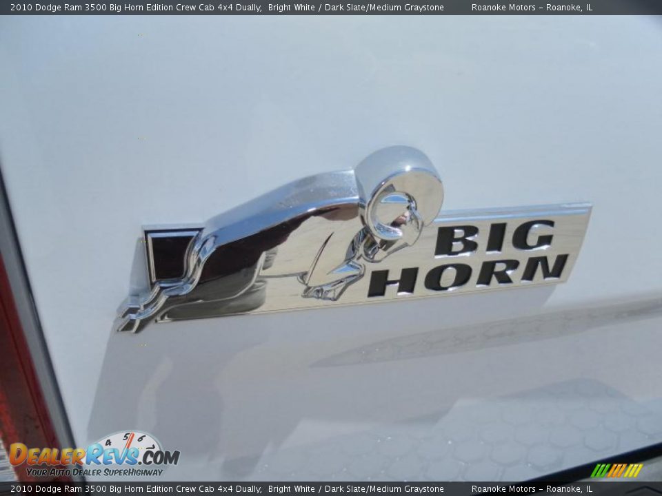 2010 Dodge Ram 3500 Big Horn Edition Crew Cab 4x4 Dually Bright White / Dark Slate/Medium Graystone Photo #20