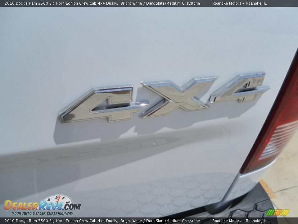 2010 Dodge Ram 3500 Big Horn Edition Crew Cab 4x4 Dually Bright White / Dark Slate/Medium Graystone Photo #21