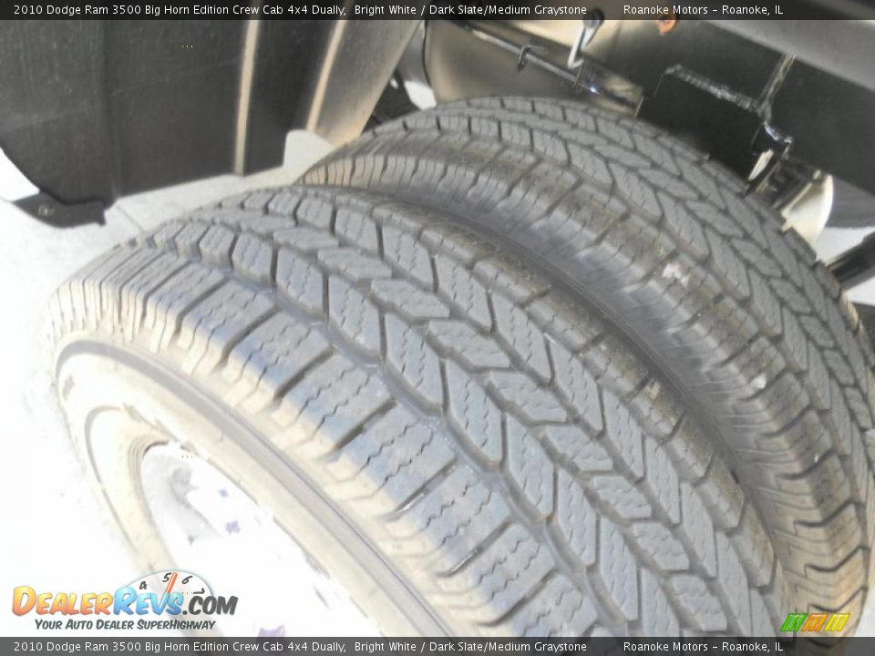 2010 Dodge Ram 3500 Big Horn Edition Crew Cab 4x4 Dually Bright White / Dark Slate/Medium Graystone Photo #24