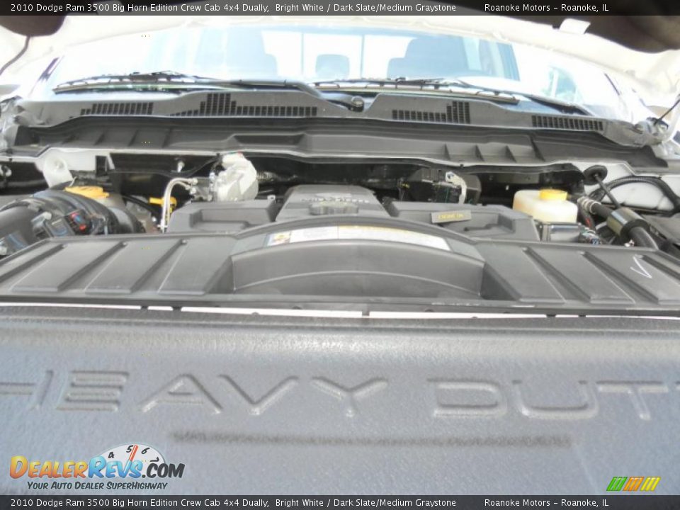 2010 Dodge Ram 3500 Big Horn Edition Crew Cab 4x4 Dually Bright White / Dark Slate/Medium Graystone Photo #25