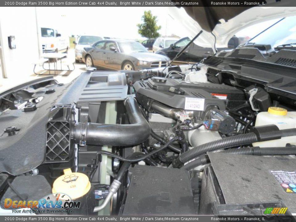 2010 Dodge Ram 3500 Big Horn Edition Crew Cab 4x4 Dually Bright White / Dark Slate/Medium Graystone Photo #26